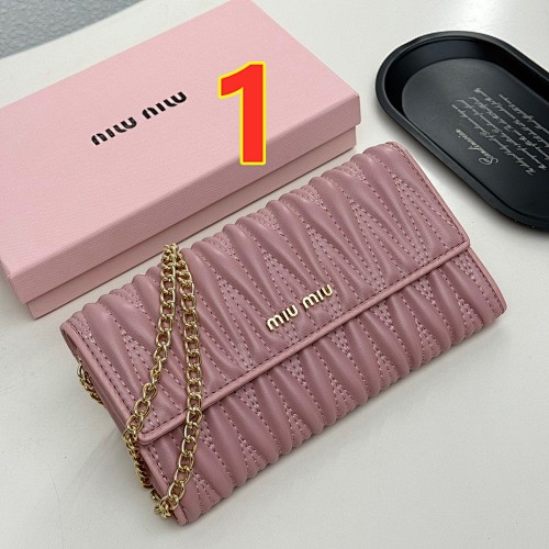 Miu Miu Small Matelassé Nappa Leather Wallet · 5546