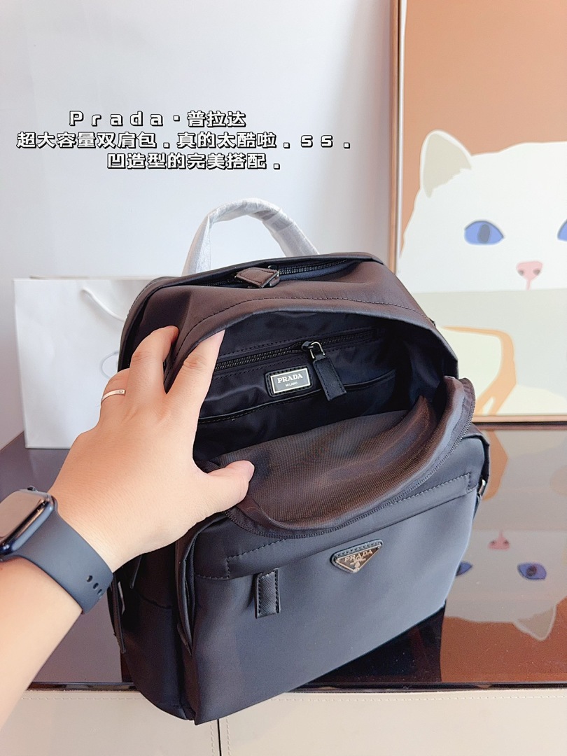 Prada Re-Nylon And Saffiano Leather Backpack · 4999 — תמונה 9