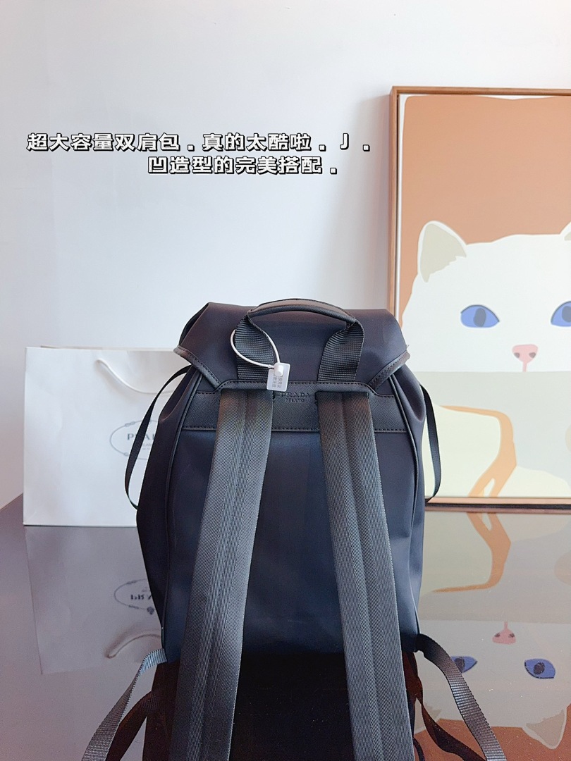 Prada Re-Nylon And Saffiano Leather Backpack · 4999 — תמונה 7