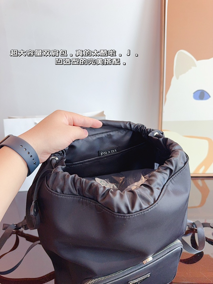 Prada Re-Nylon And Saffiano Leather Backpack · 4999 — תמונה 2