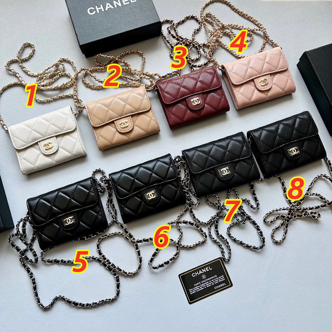 Chanel Classic small flap wallet on · 5456