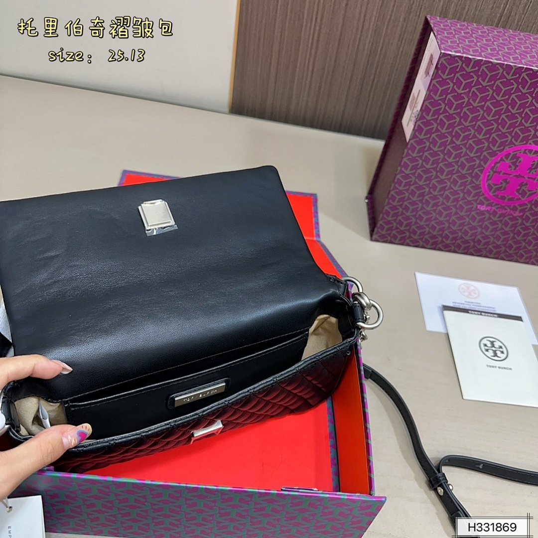 Tory Burch Kira Ruched Small Convertible Shoulder · 5662 — תמונה 3