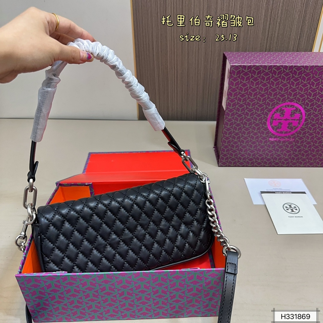 Tory Burch Kira Ruched Small Convertible Shoulder · 5662 — תמונה 8