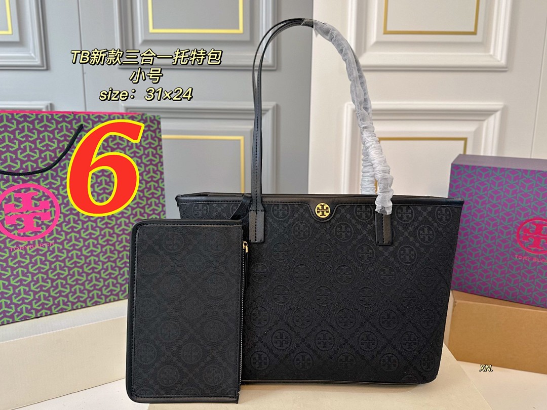 Tory Burch T Monogram Small Zip Tote · 5195 — תמונה 2