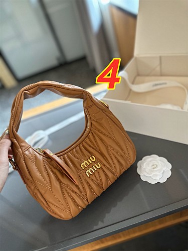 Miu Miu Wander Matelassé Nappa Leather Hobo · 4883