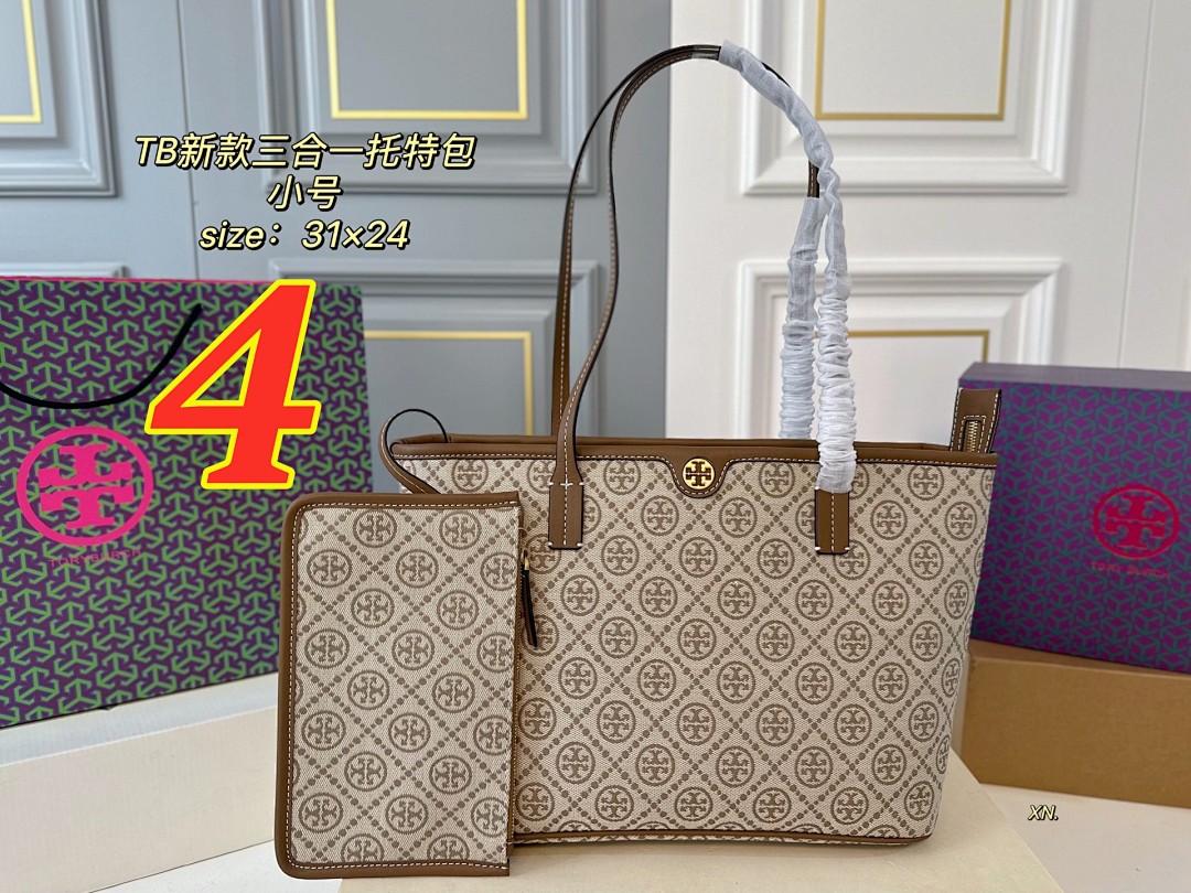 Tory Burch T Monogram Small Zip Tote · 5195 — תמונה 3