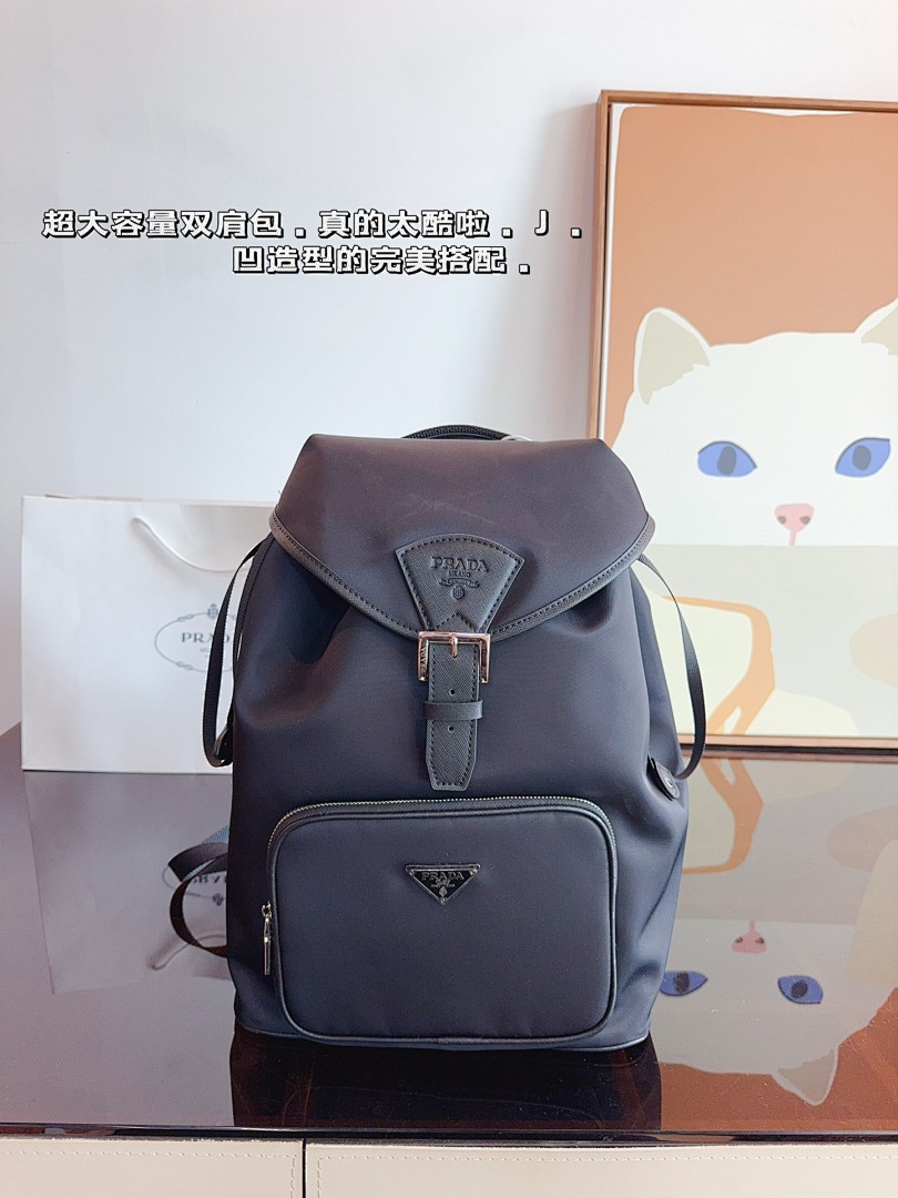 Prada Re-Nylon And Saffiano Leather Backpack · 4999 — תמונה 4