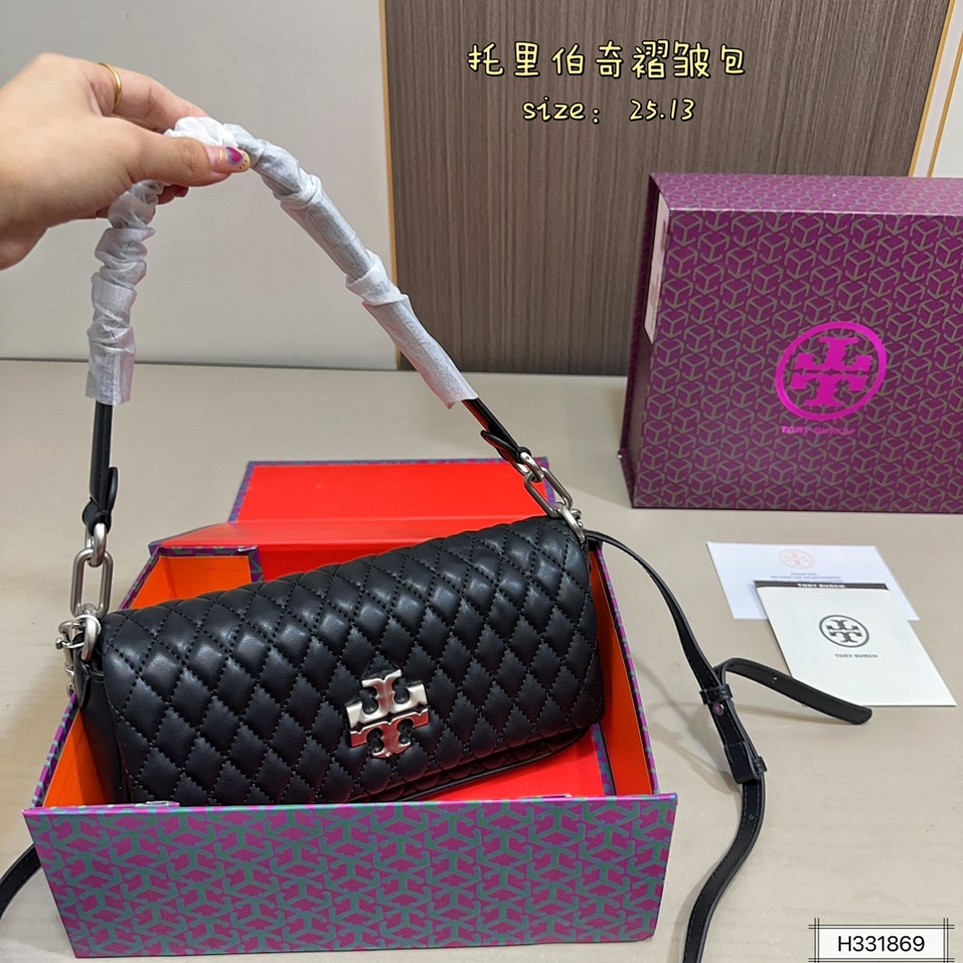 Tory Burch Kira Ruched Small Convertible Shoulder · 5662 — תמונה 7