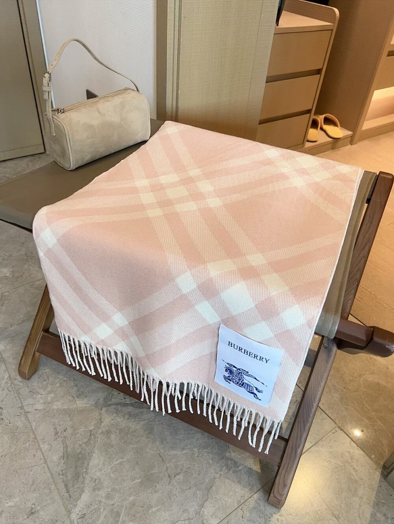 Burberry Check Cashmere Scarf Finch Brown · 5859 — תמונה 12