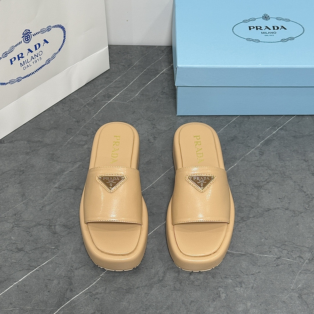 Prada Raffia Flatform Slide · 4675 — תמונה 7