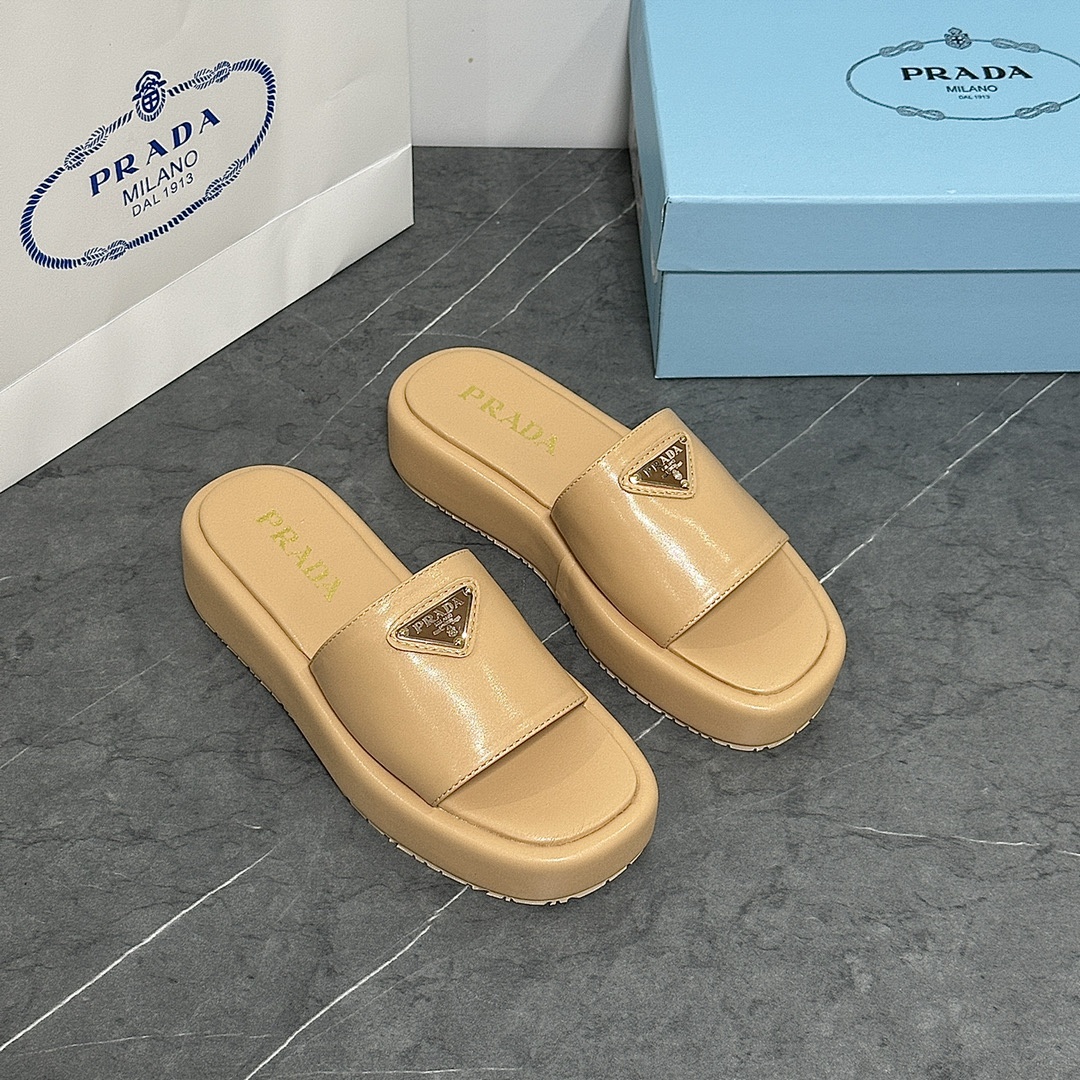 Prada Raffia Flatform Slide · 4675 — תמונה 10