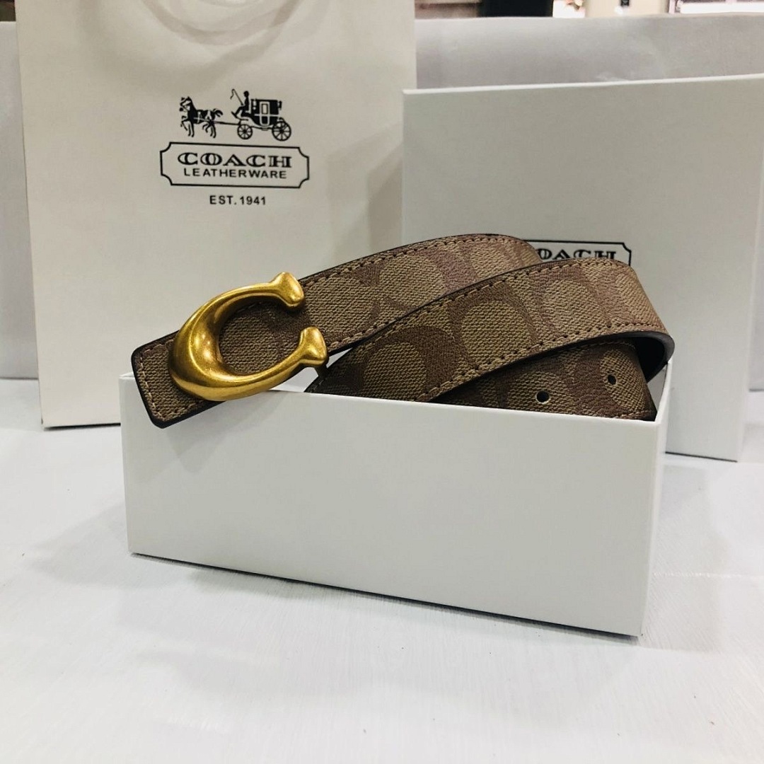 Coach Sculpted C Buckle Reversible Belt · 6314 — תמונה 3