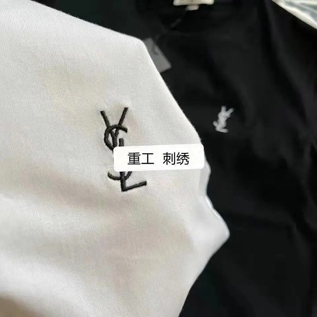 Saint Laurent Cassandre T-Shirt in Piqué · 6190 — תמונה 14