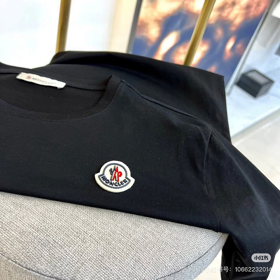 Moncler Logo Patch Cotton T-Shirt · 6189 — תמונה 7