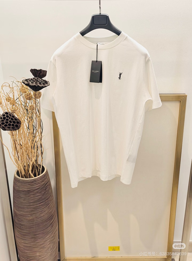 Saint Laurent Cassandre T-Shirt in Piqué · 6190 — תמונה 8