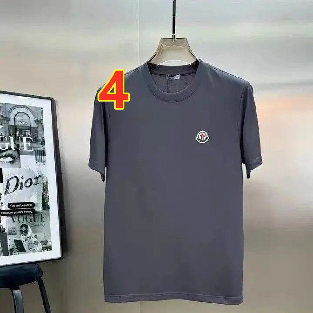 Moncler Logo Patch Cotton T-Shirt · 6189 — תמונה 5