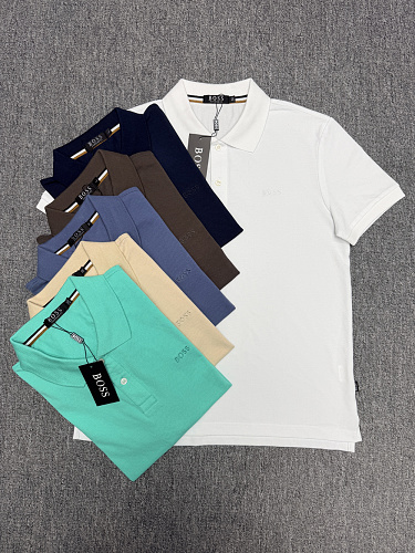Hugo Boss Rubberised-logo polo shirt · 6377