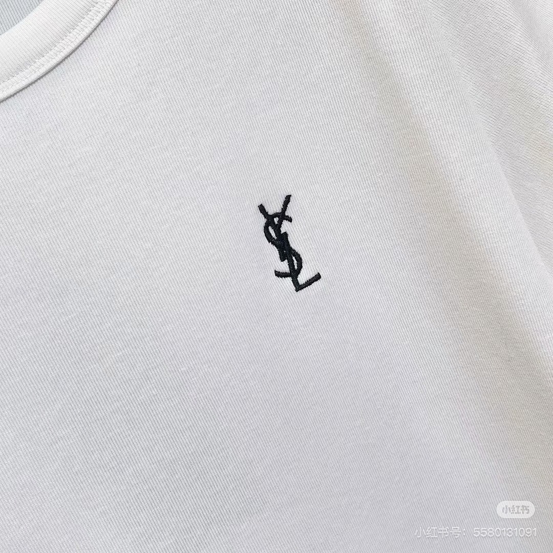 Saint Laurent Cassandre T-Shirt in Piqué · 6190 — תמונה 13