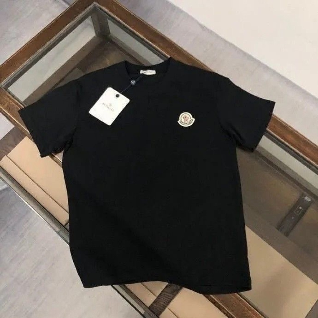 Moncler Logo Patch Cotton T-Shirt · 6189 — תמונה 12