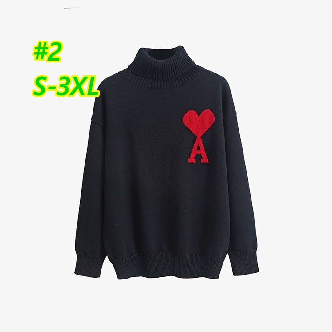AMI Paris Ami De Coeur Funnel Neck · 4736 — תמונה 7