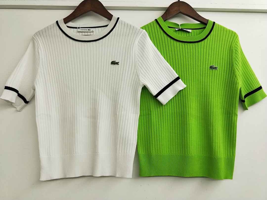 Lacoste Contrast Trim Jersey T-shirt · 5276 — תמונה 5
