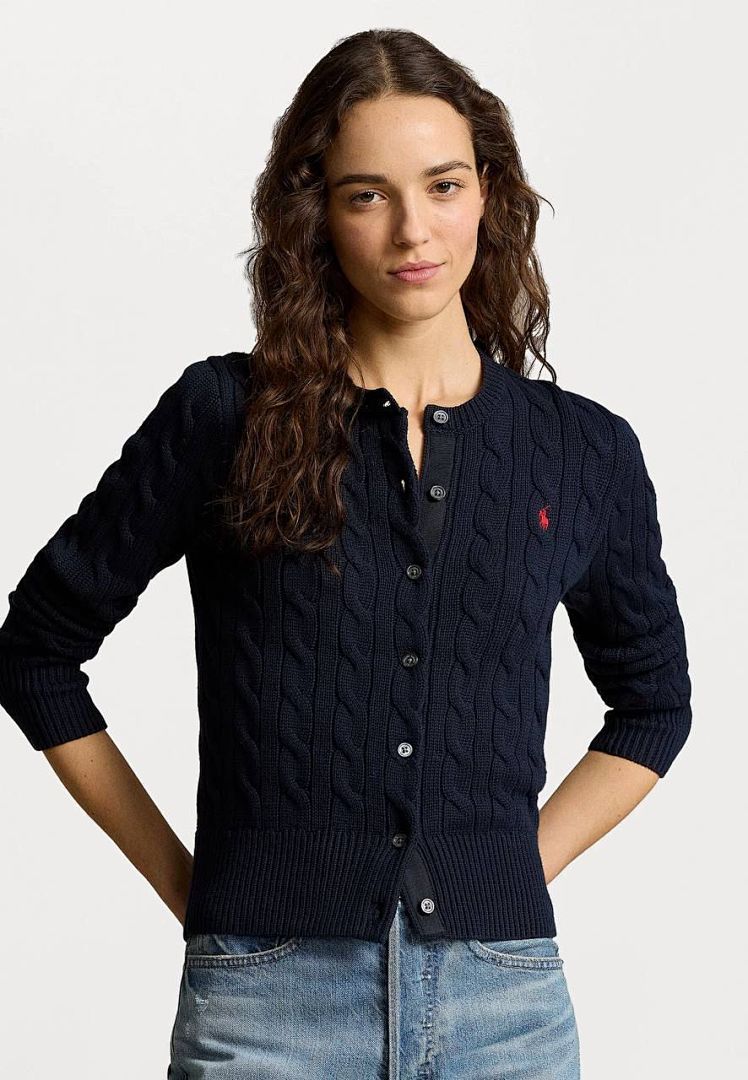 Polo Ralph Lauren Cable Knit Cotton Cardigan · 5636