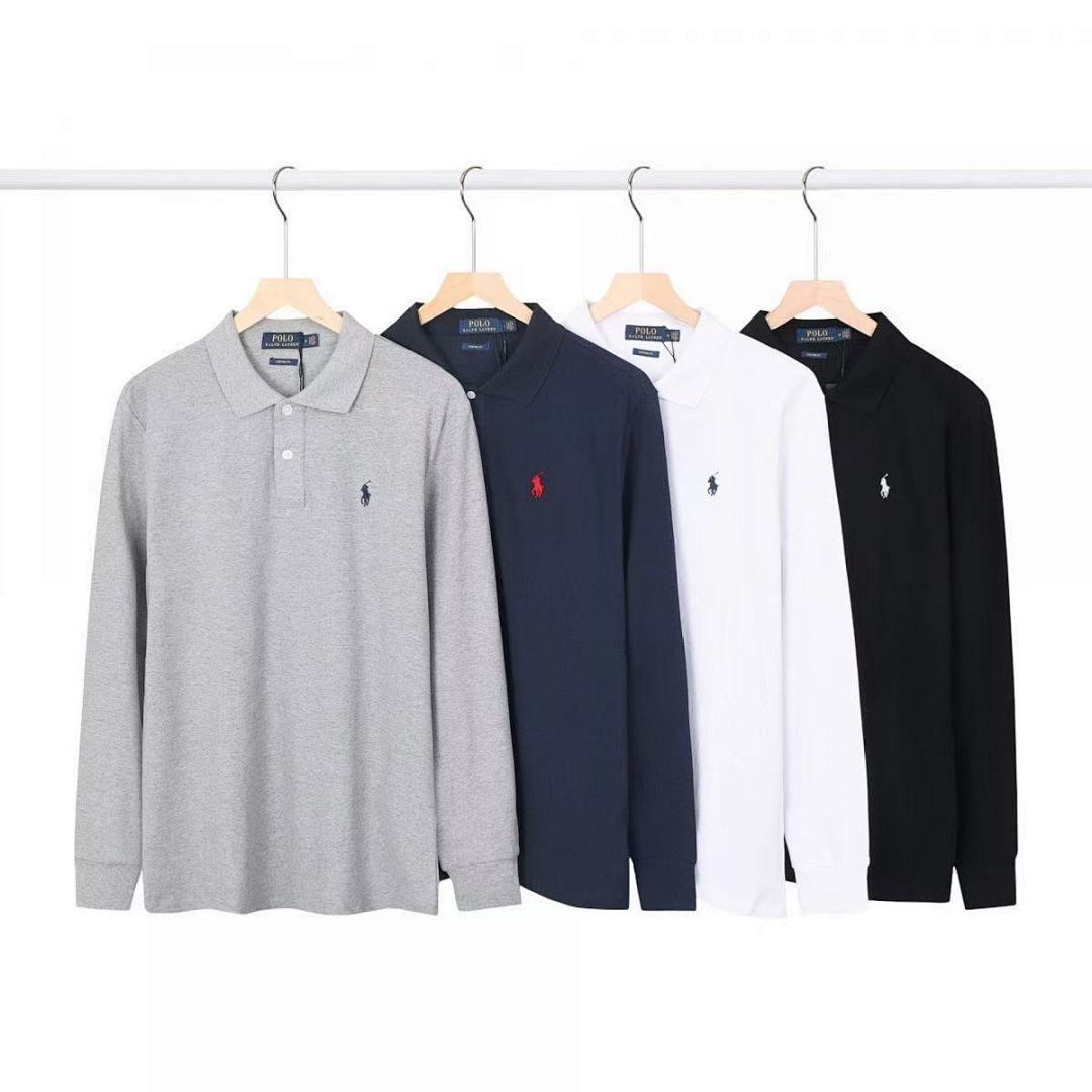 Ralph Lauren Cotton Mesh Long-Sleeve Polo Shirt · 5635