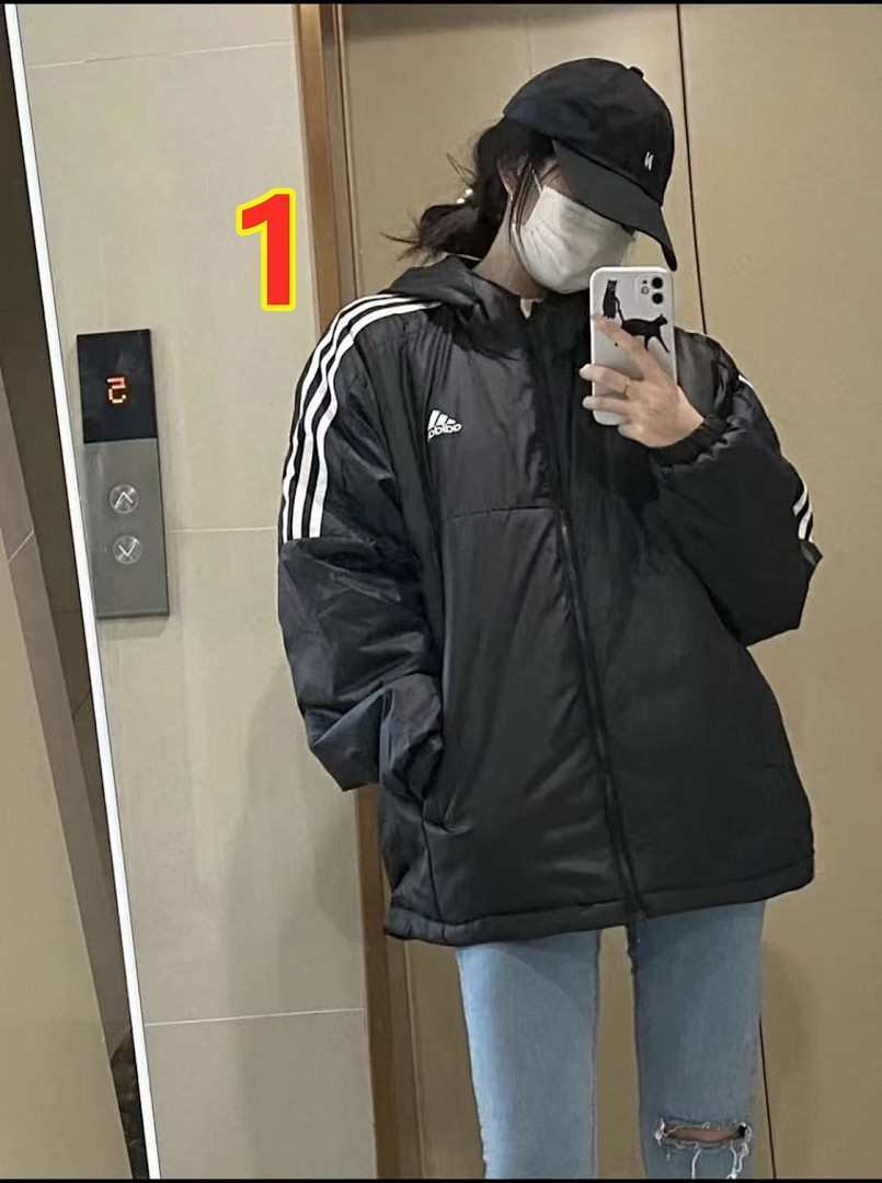 Adidas Essentials 3-Stripes Insulated Hooded Jacket · 5912