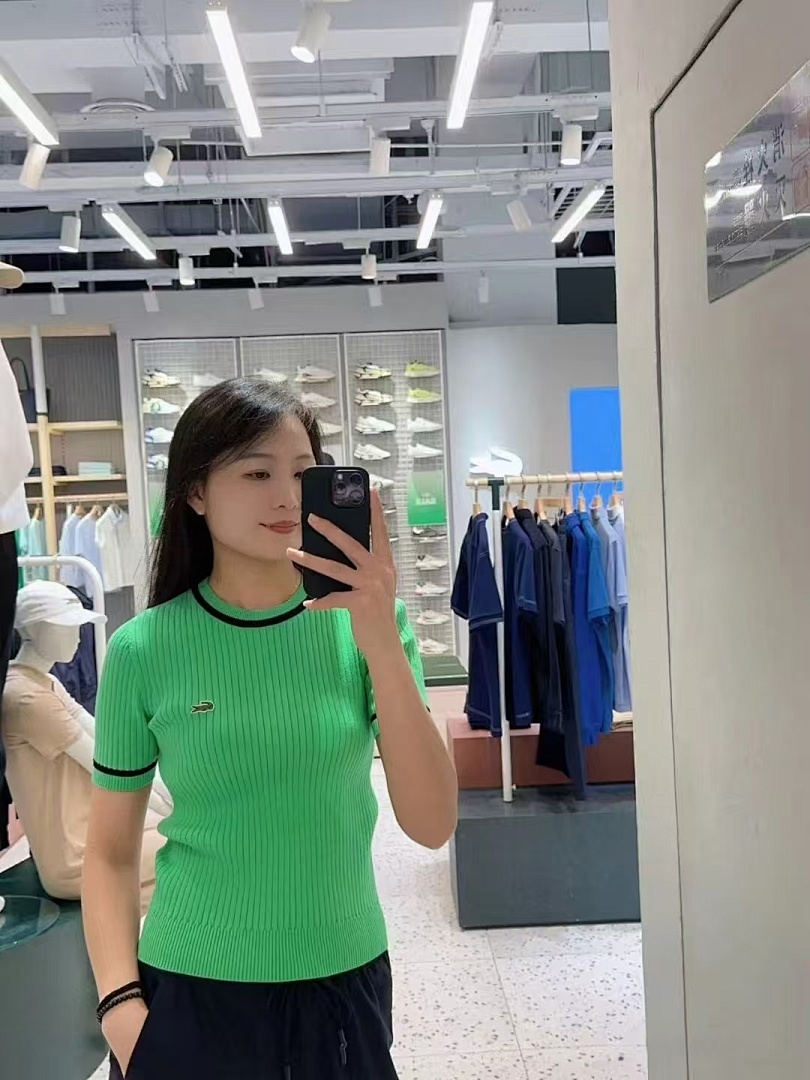 Lacoste Contrast Trim Jersey T-shirt · 5276 — תמונה 4