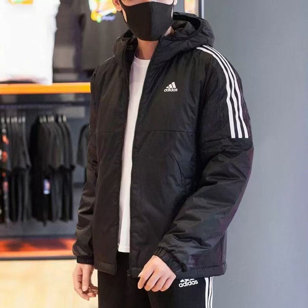 Adidas Essentials 3-Stripes Insulated Hooded Jacket · 5912 — תמונה 2