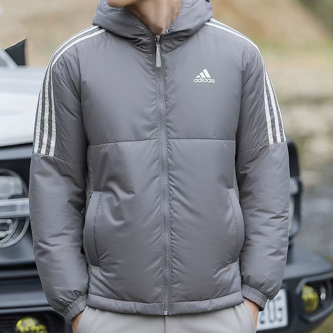 Adidas Essentials 3-Stripes Insulated Hooded Jacket · 5912 — תמונה 6