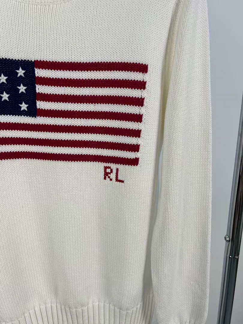 Polo Ralph Lauren Flag Intarsia Cotton Crewneck Sweater · 5634 — תמונה 4