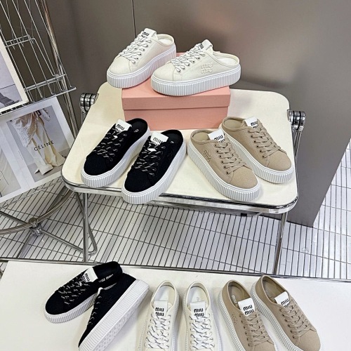 Miu Miu Denim Sneaker Mules · 5307