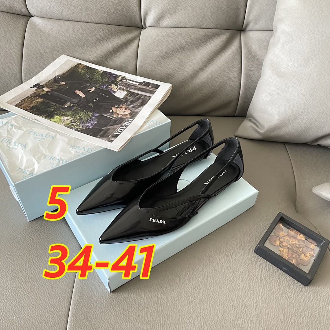 Prada Spazzolato Triangle Logo Slingback · 5439 — תמונה 6