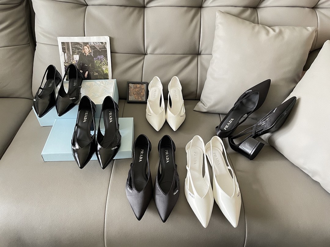 Prada Spazzolato Triangle Logo Slingback · 5439 — תמונה 11
