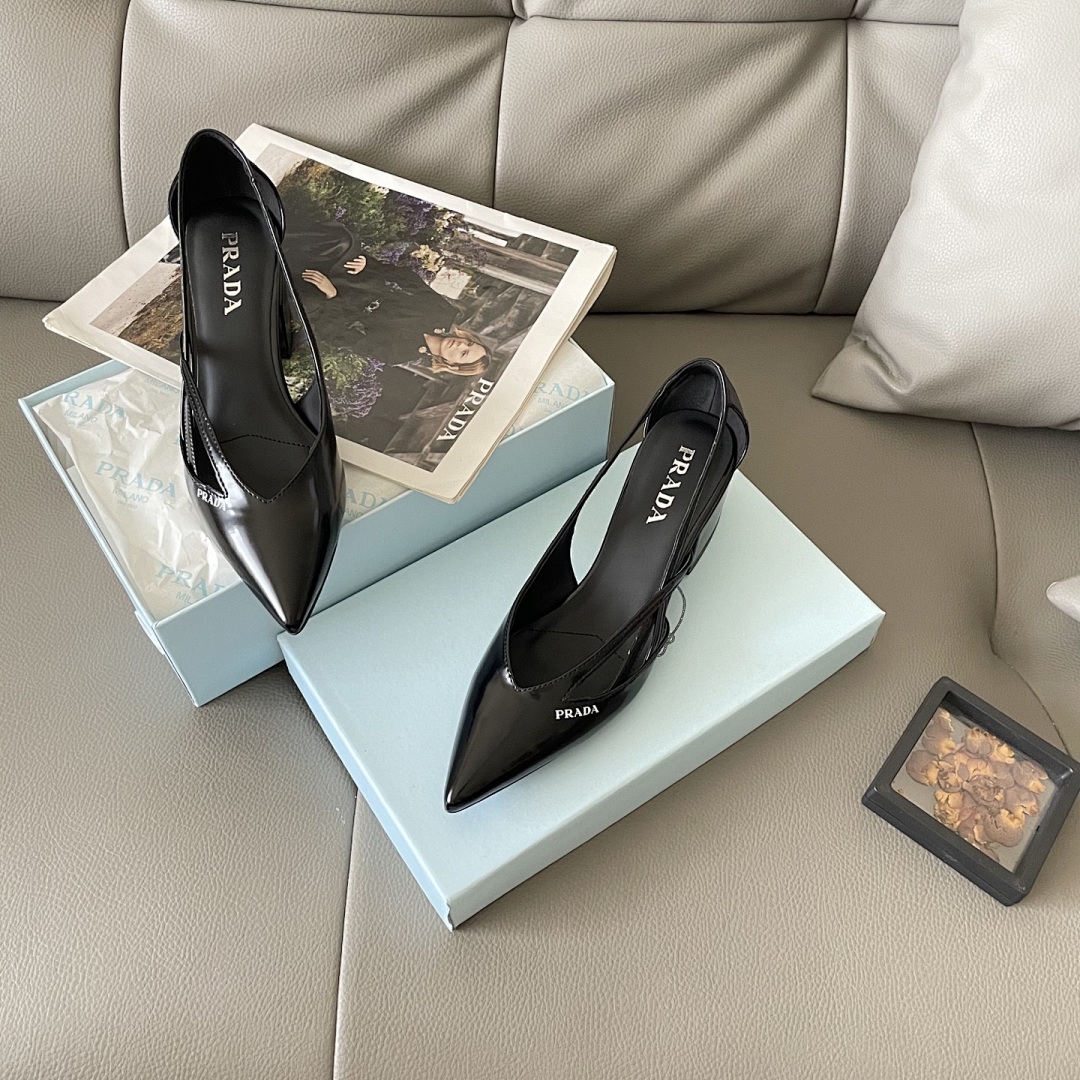 Prada Spazzolato Triangle Logo Slingback · 5439 — תמונה 56