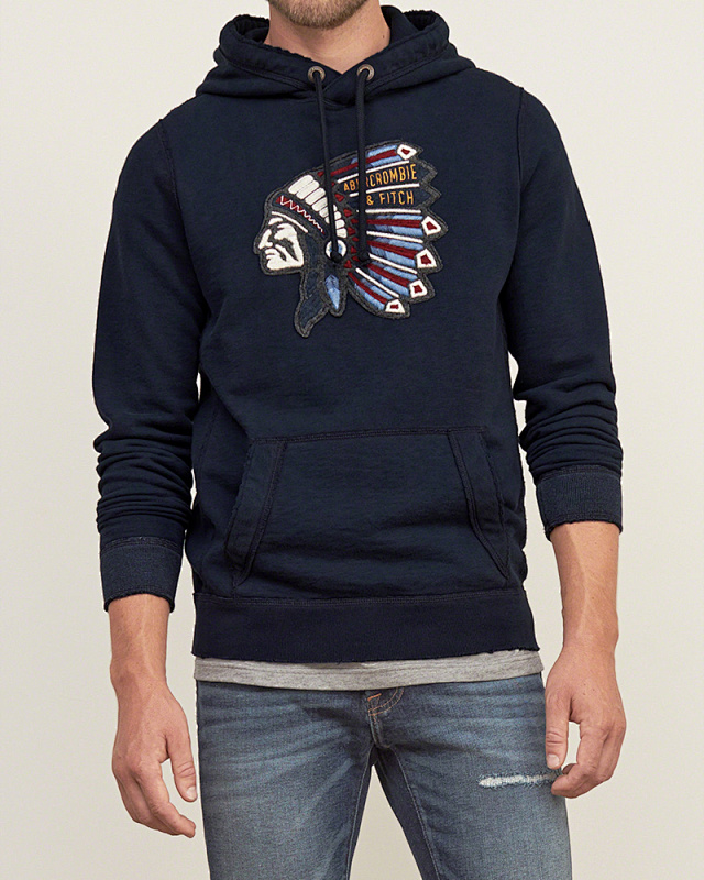 Abercrombie & Fitch Logo Popover Hoodie · A2830 — תמונה 34