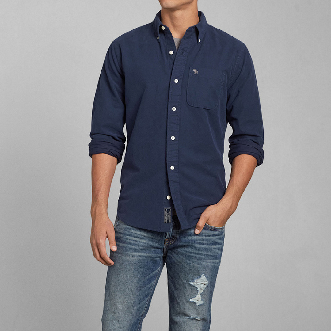 A60 Abercrombie men shirts long sleeve — תמונה 34