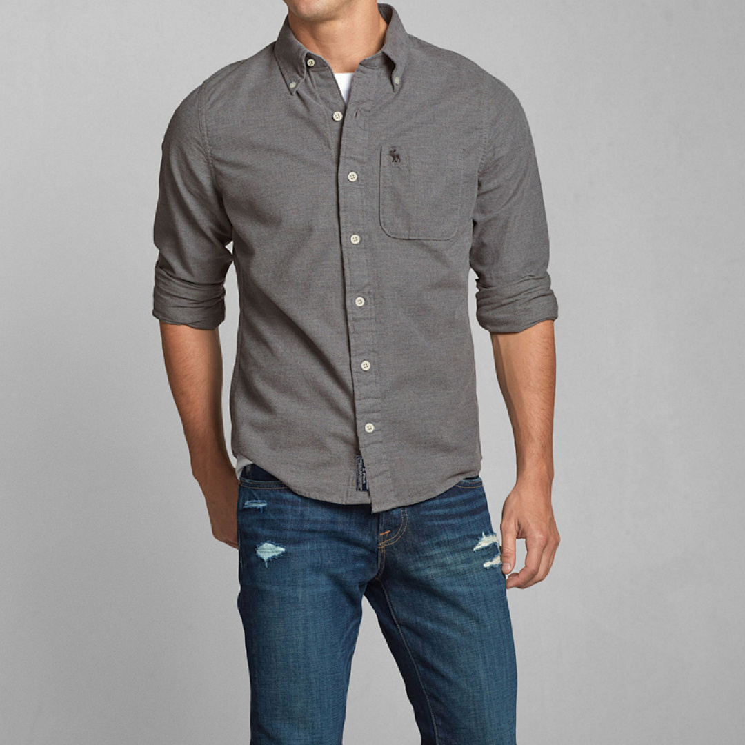 A60 Abercrombie men shirts long sleeve — תמונה 31