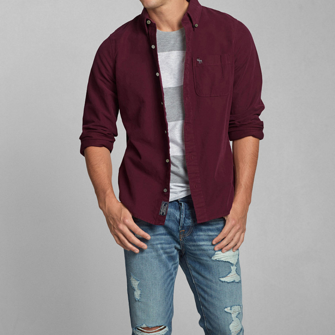 A60 Abercrombie men shirts long sleeve — תמונה 33