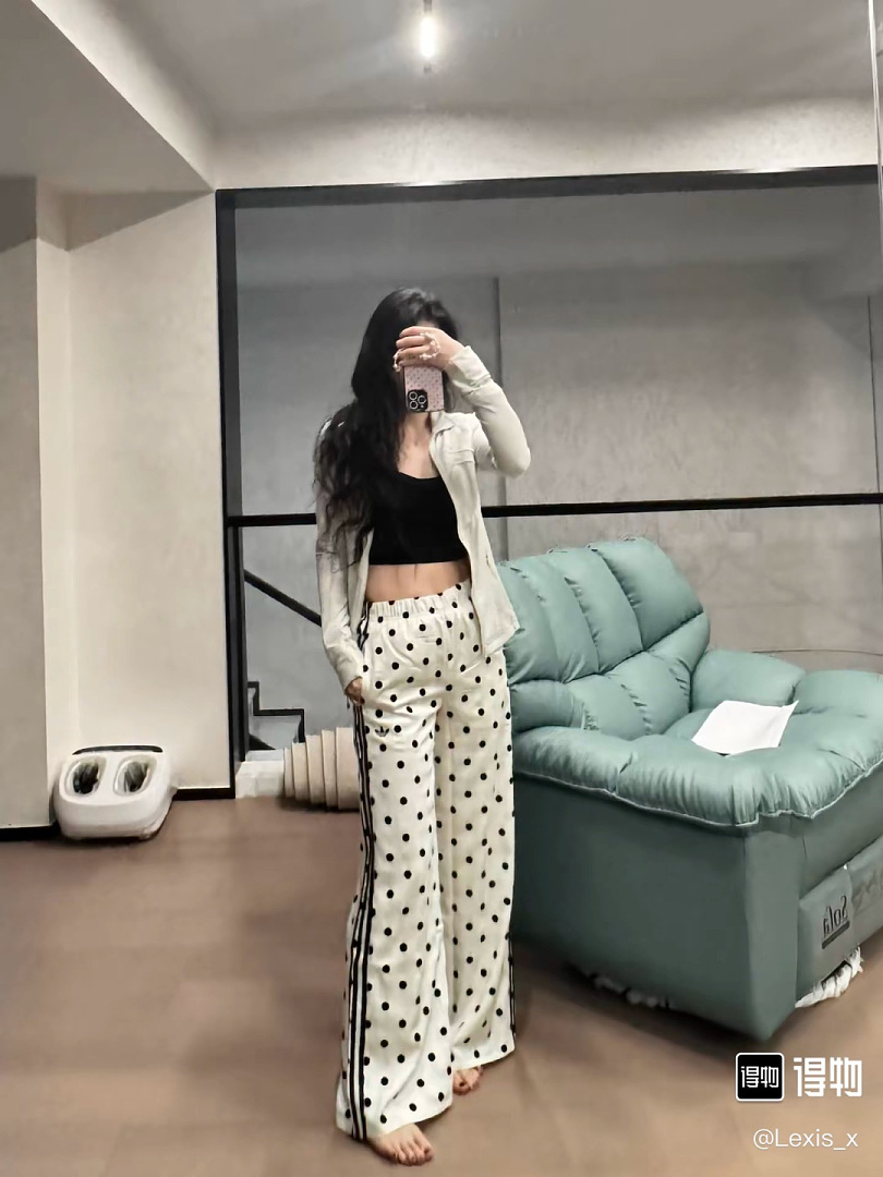 Adidas Firebird Polka Dot Satin Wide-Leg · A3332 — תמונה 30