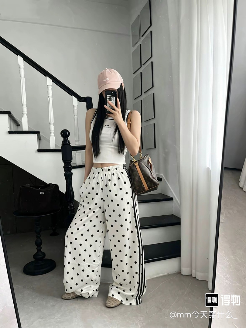 Adidas Firebird Polka Dot Satin Wide-Leg · A3332 — תמונה 36