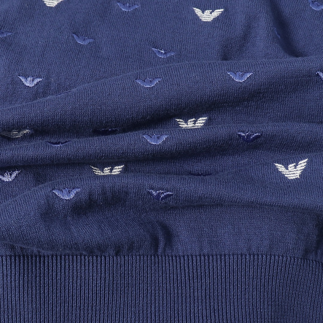 Emporio Armani Jumper with all-over micro eagle · A3343 — תמונה 4