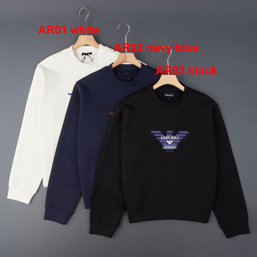 Emporio Armani Double jersey sweatshirt with logo · A3457