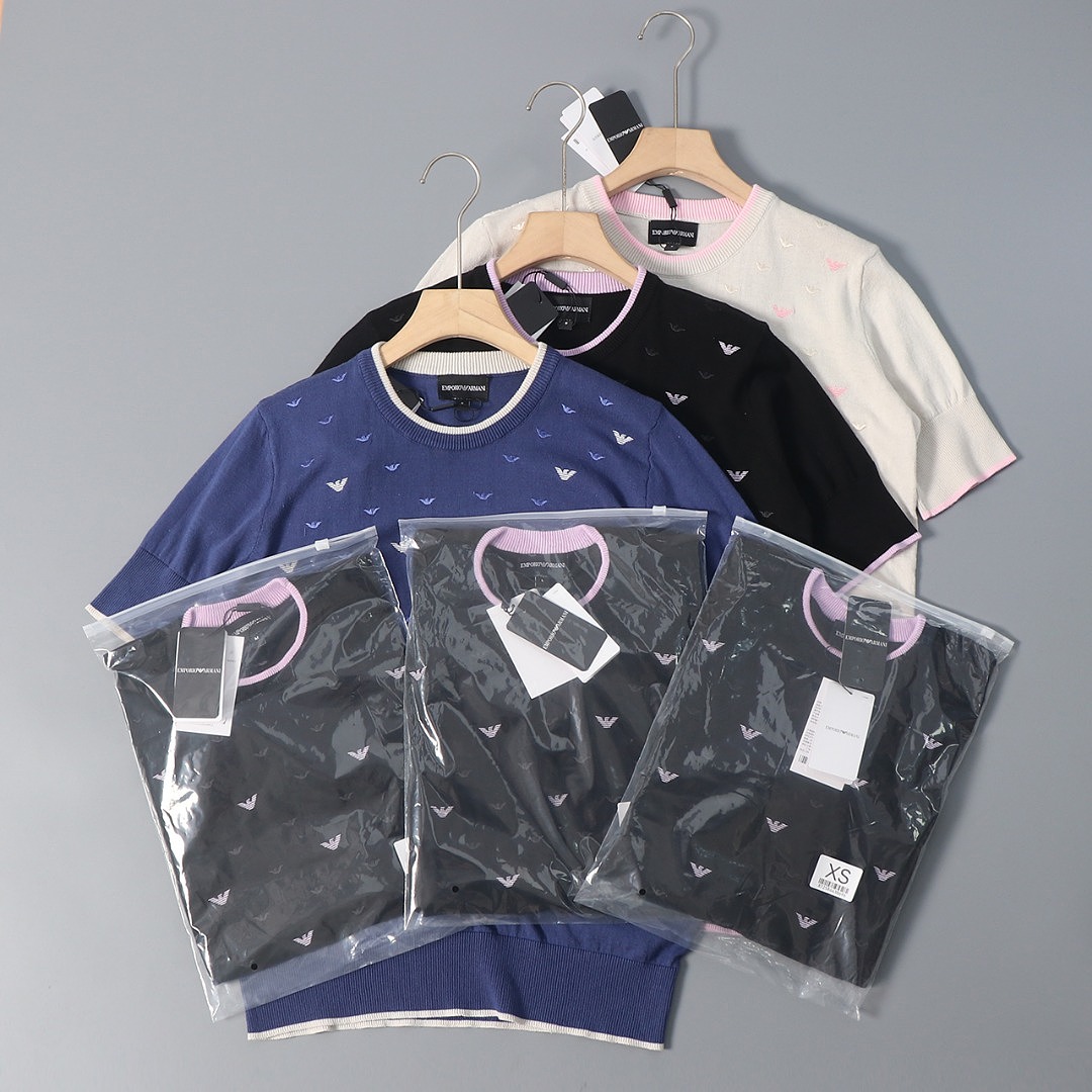 Emporio Armani Jumper with all-over micro eagle · A3343 — תמונה 2