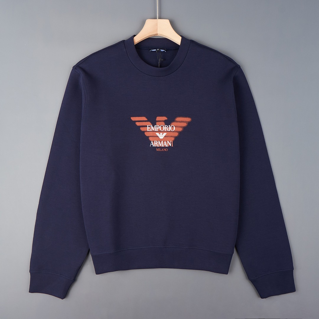 Emporio Armani Double jersey sweatshirt with logo · A3457 — תמונה 12