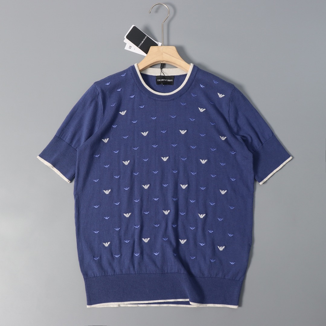 Emporio Armani Jumper with all-over micro eagle · A3343 — תמונה 13
