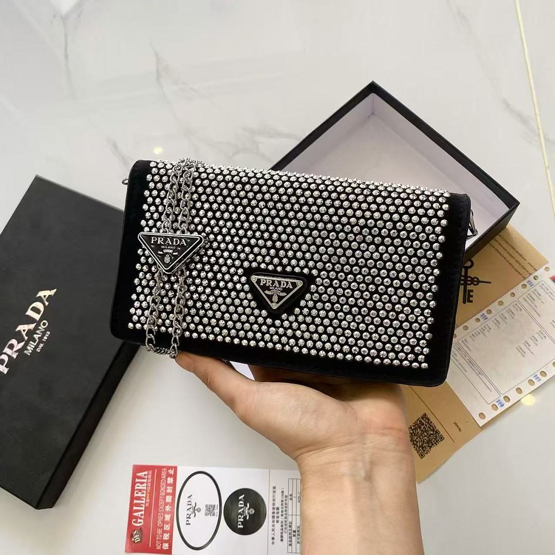 Prada Satin Crystal Mini Bag · ZT13869 — תמונה 8