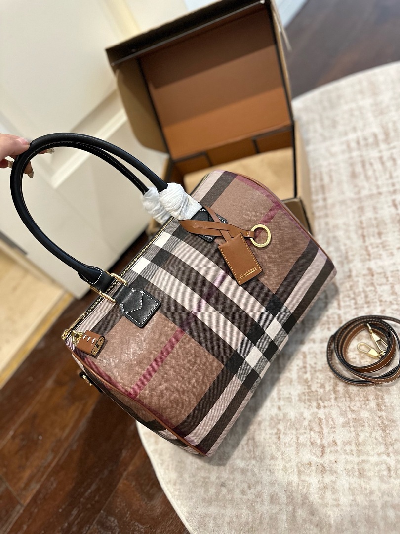 Burberry Check Bowling Bag · ZT13992 — תמונה 25