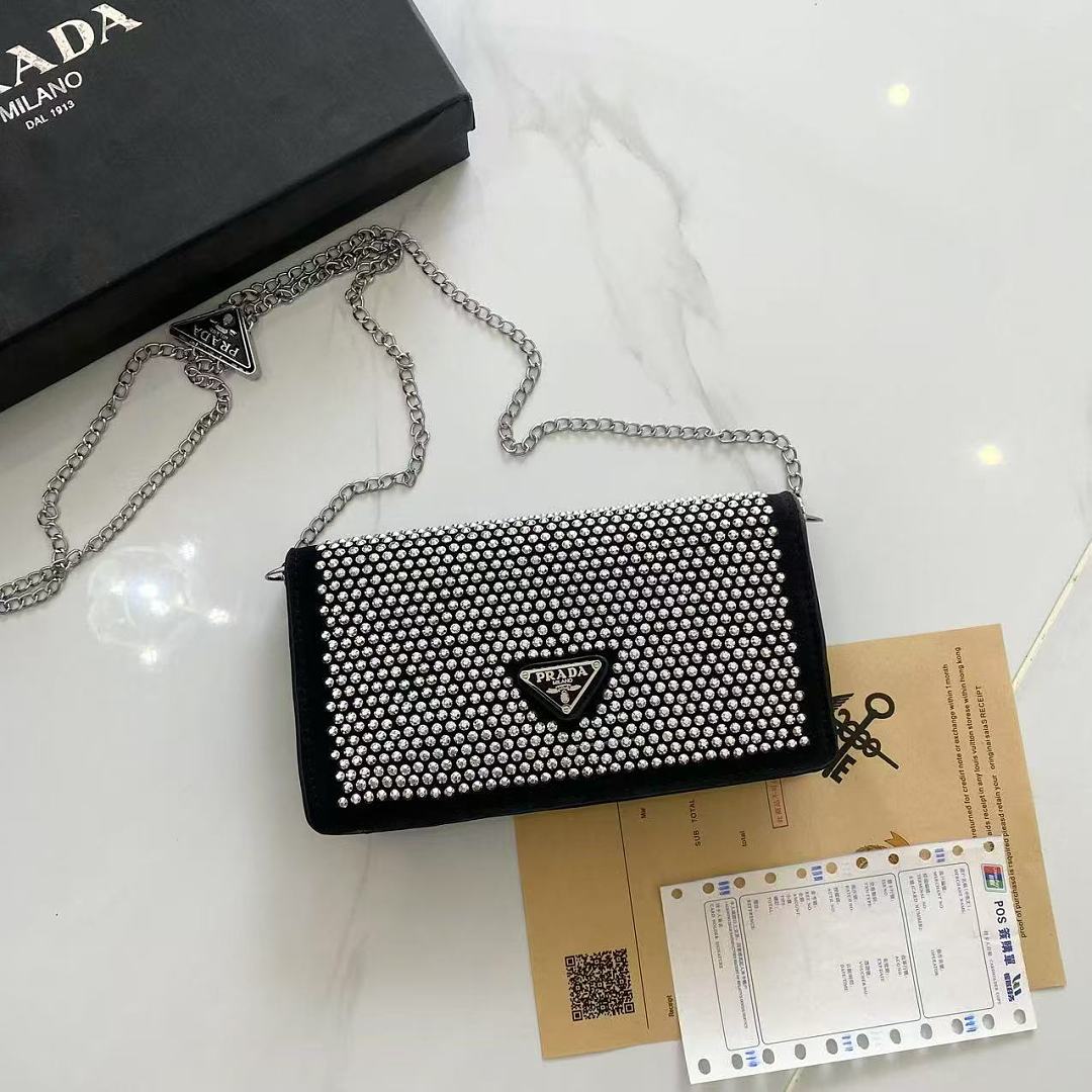 Prada Satin Crystal Mini Bag · ZT13869 — תמונה 10